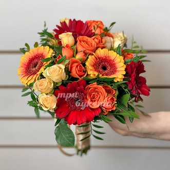 Букет невесты «Искушение цветом»