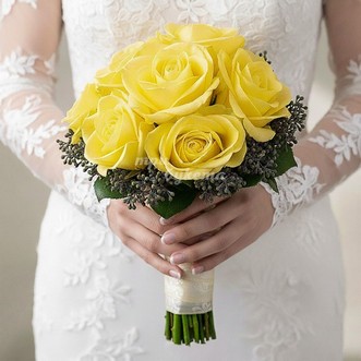 Букет невесты «Роза Плаза»