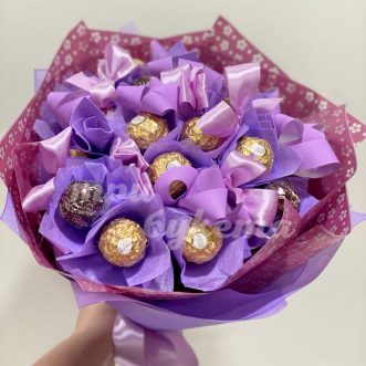 Букет из 15 конфет Ferrero Rocher
