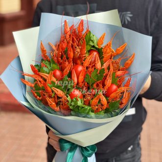 Букет из 0,5 кг раков на 23 февраля